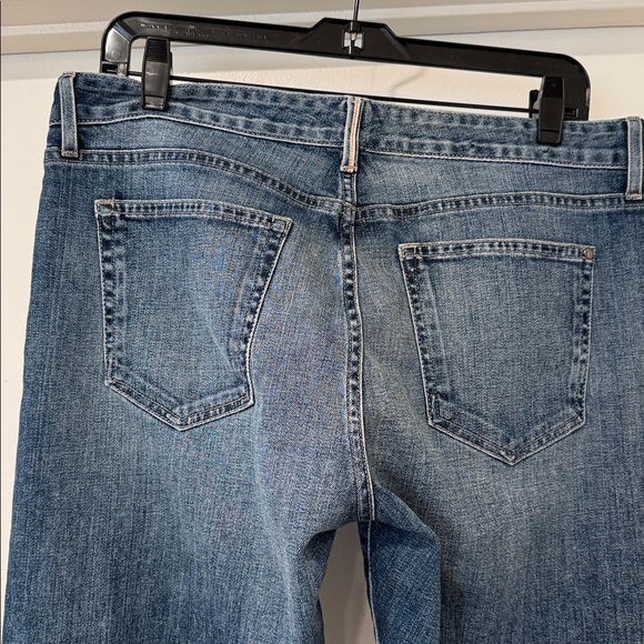 Koral Women's Crop Relaxed Selvage Skinny Blue Jeans Sz 34 - Picture 9 of 9